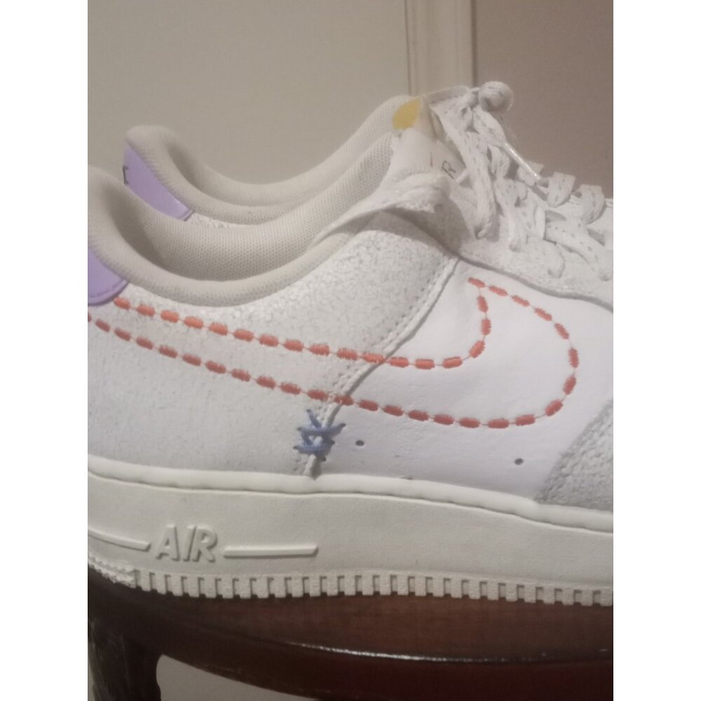 Nike Air Force 1 '07 SE 101 Sneaker Women Size 9.5 White Multi Shoes DX2348-100 - Picture 4 of 13